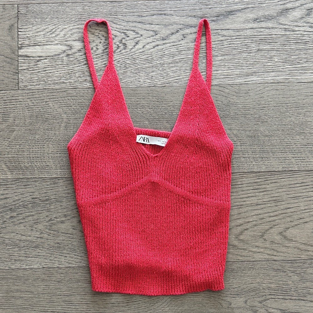 Zara Knit V-Neck Cami
